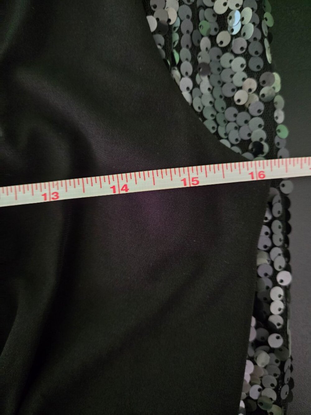 Dressbarn Black Sequin Dress Size 8 Sleeveless Glam Party Evening Holiday Formal - Picture 11 of 11
